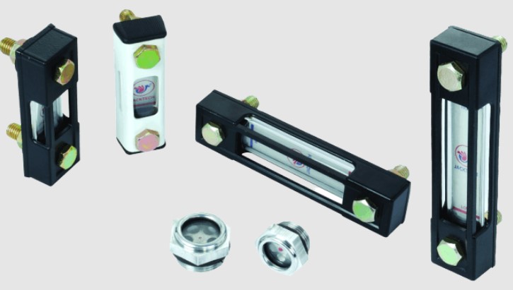 Fluid Level Indicator – Hydraulic Oil Level Indicator for Tanks & Reservoirs, Clear Level Viewing, Temperature Gauge Option, Leak Proof Mounting, Durable Body, Ideal for Hydraulic Power Pack Systems